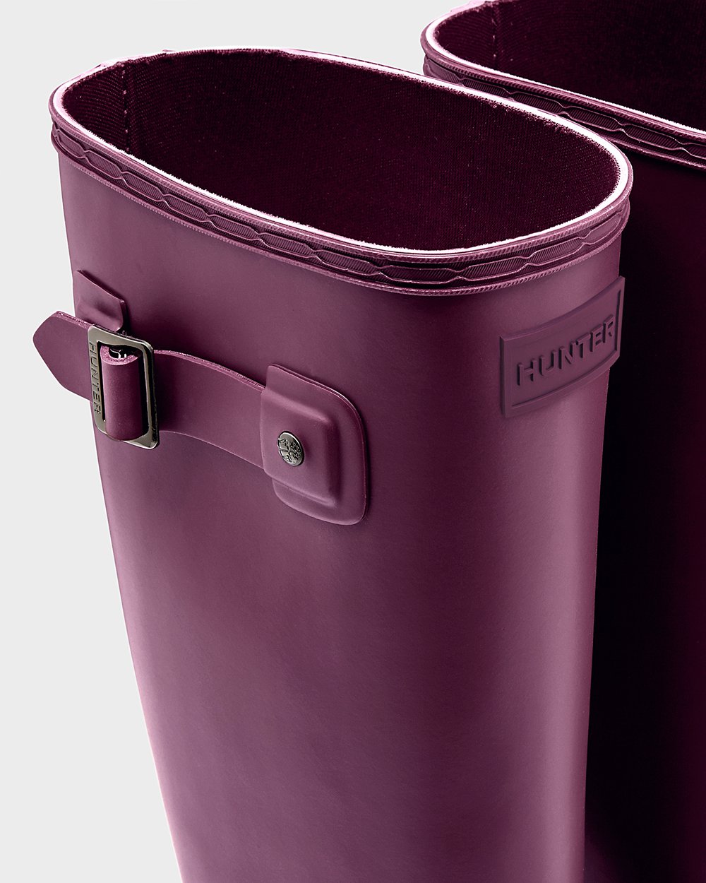 Womens Tall Rain Boots - Hunter Refined Slim Fit (56XLIWRDY) - Purple